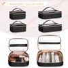 Prokva Professional Makeup Artist Travel Case with 4 Detachable Cosmetic Bags, Large Make up Organizer Bag with Makeup Kit Storage Section and Hair Tools Pocket, Black (Empty Bag Only) view 2