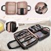 Prokva Professional Makeup Artist Travel Case with 4 Detachable Cosmetic Bags, Large Make up Organizer Bag with Makeup Kit Storage Section and Hair Tools Pocket, Black (Empty Bag Only) view 3