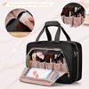 Prokva Professional Makeup Artist Travel Case with 4 Detachable Cosmetic Bags, Large Make up Organizer Bag with Makeup Kit Storage Section and Hair Tools Pocket, Black (Empty Bag Only) view 4