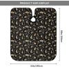 BZAXXQI Black Gold Leopard Hair Cutting Cape,Barber Cape Unisex Hair Cutting Cape Hair Cutting Accessories 66x55 Inch view 3