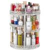 Famitree 360 Rotating Makeup Organizer, DIY Adjustable Makeup Carousel Spinning Holder Storage Rack, Large Capacity Vanity Organizer Skincare Organizers (Clear) view 1