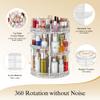 Famitree 360 Rotating Makeup Organizer, DIY Adjustable Makeup Carousel Spinning Holder Storage Rack, Large Capacity Vanity Organizer Skincare Organizers (Clear) view 3