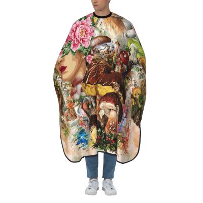 BZAXXQI Fantasy Mushroom Galaxy Hair Cutting Cape,Barber Cape Unisex Hair Cutting Cape Hair Cutting Accessories 66x55 Inch