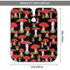 BZAXXQI Red Mushrooms On Black Hair Cutting Cape,Barber Cape Unisex Hair Cutting Cape Hair Cutting Accessories 66x55 Inch view 3