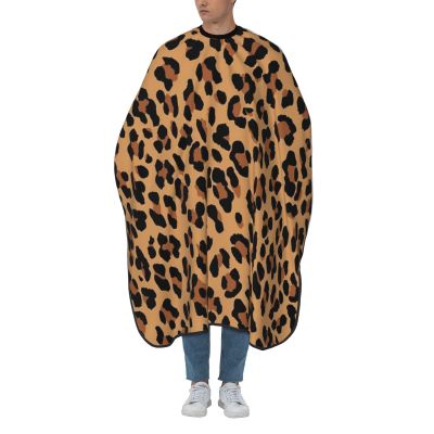 BZAXXQI Leopard Hair Cutting Cape,Barber Cape Unisex Hair Cutting Cape Hair Cutting Accessories 66x55 Inch