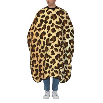 BZAXXQI Leopard Hair Cutting Cape,Barber Cape Unisex Hair Cutting Cape Hair Cutting Accessories 66x55 Inch