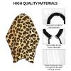 BZAXXQI Leopard Hair Cutting Cape,Barber Cape Unisex Hair Cutting Cape Hair Cutting Accessories 66x55 Inch view 4