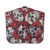 BZAXXQI Flower Skull Hair Cutting Cape,Barber Cape Unisex Hair Cutting Cape Hair Cutting Accessories 66x55 Inch view 2