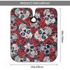 BZAXXQI Flower Skull Hair Cutting Cape,Barber Cape Unisex Hair Cutting Cape Hair Cutting Accessories 66x55 Inch view 3