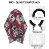 BZAXXQI Flower Skull Hair Cutting Cape,Barber Cape Unisex Hair Cutting Cape Hair Cutting Accessories 66x55 Inch view 4
