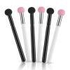 6 Pieces Sponge Makeup Applicator Mushroom Powder Puff with Handle Concealer Powder Brush Eye Makeup Eyeshadow Sponge Brush Washable Foundation Brushes for Women Girls view 2
