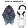 BZAXXQI Rose Gold Mandala Blue Stars Hair Cutting Cape,Barber Cape Unisex Hair Cutting Cape Hair Cutting Accessories 66x55 Inch view 4