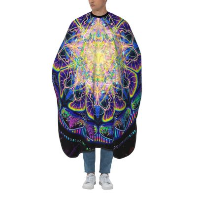 BZAXXQI Psychedelic Mandala Hair Cutting Cape,Barber Cape Unisex Hair Cutting Cape Hair Cutting Accessories 66x55 Inch