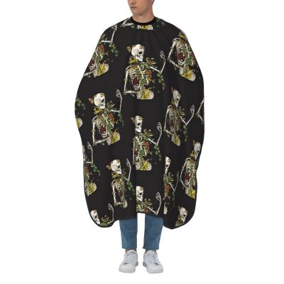 BZAXXQI Skull Skeleton Hair Cutting Cape,Barber Cape Unisex Hair Cutting Cape Hair Cutting Accessories 66x55 Inch