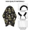 BZAXXQI Skull Skeleton Hair Cutting Cape,Barber Cape Unisex Hair Cutting Cape Hair Cutting Accessories 66x55 Inch view 4