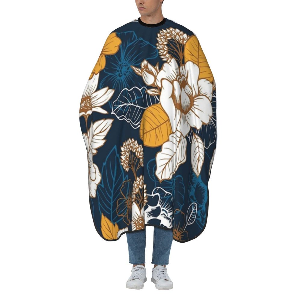 BZAXXQI Blossom Hair Cutting Cape,Barber Cape Unisex Hair Cutting Cape Hair Cutting Accessories 66x55 Inch