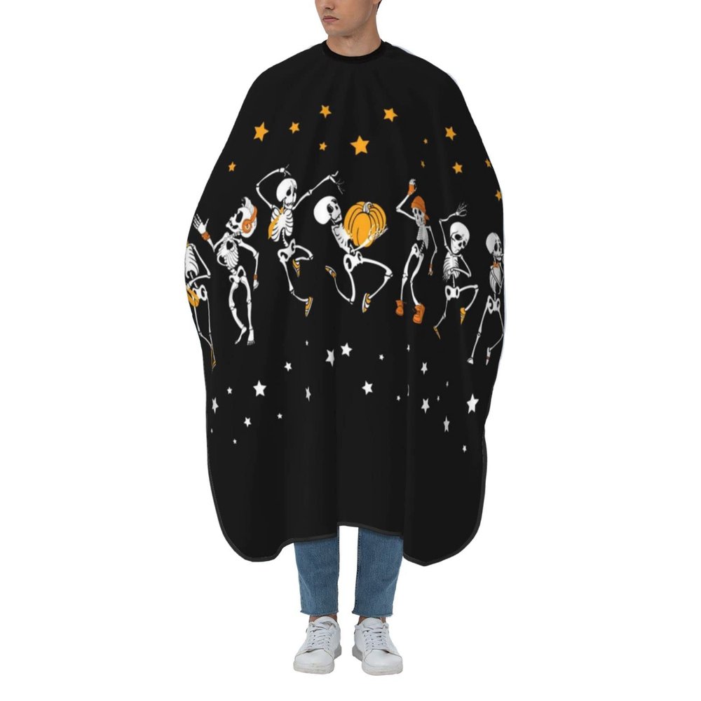 BZAXXQI Skeletons Halloween Hair Cutting Cape,Barber Cape Unisex Hair Cutting Cape Hair Cutting Accessories 66x55 Inch
