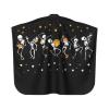 BZAXXQI Skeletons Halloween Hair Cutting Cape,Barber Cape Unisex Hair Cutting Cape Hair Cutting Accessories 66x55 Inch view 2