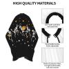 BZAXXQI Skeletons Halloween Hair Cutting Cape,Barber Cape Unisex Hair Cutting Cape Hair Cutting Accessories 66x55 Inch view 4