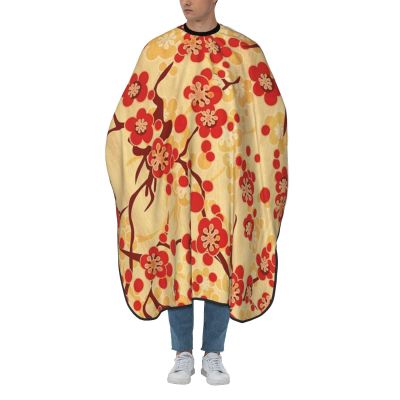 BZAXXQI Japanese Blossom Hair Cutting Cape,Barber Cape Unisex Hair Cutting Cape Hair Cutting Accessories 66x55 Inch