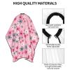 BZAXXQI Floral Flowers Pink Daisies Hair Cutting Cape,Barber Cape Unisex Hair Cutting Cape Hair Cutting Accessories 66x55 Inch view 4