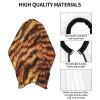 BZAXXQI Tiger Wildlife Print Hair Cutting Cape,Barber Cape Unisex Hair Cutting Cape Hair Cutting Accessories 66x55 Inch view 3