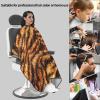 BZAXXQI Tiger Wildlife Print Hair Cutting Cape,Barber Cape Unisex Hair Cutting Cape Hair Cutting Accessories 66x55 Inch view 4