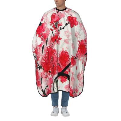 BZAXXQI Cherry Blossoms Hair Cutting Cape,Barber Cape Unisex Hair Cutting Cape Hair Cutting Accessories 66x55 Inch
