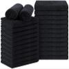 Orighty Black Salon Towel, Pack of 24 (Not Bleach Proof, 16 x 29 Inches) Super Soft and Absorbent Microfiber Hair Salon Towels for Salons, Hand, Gym, Bath, Spa and Home Hair Care view 1