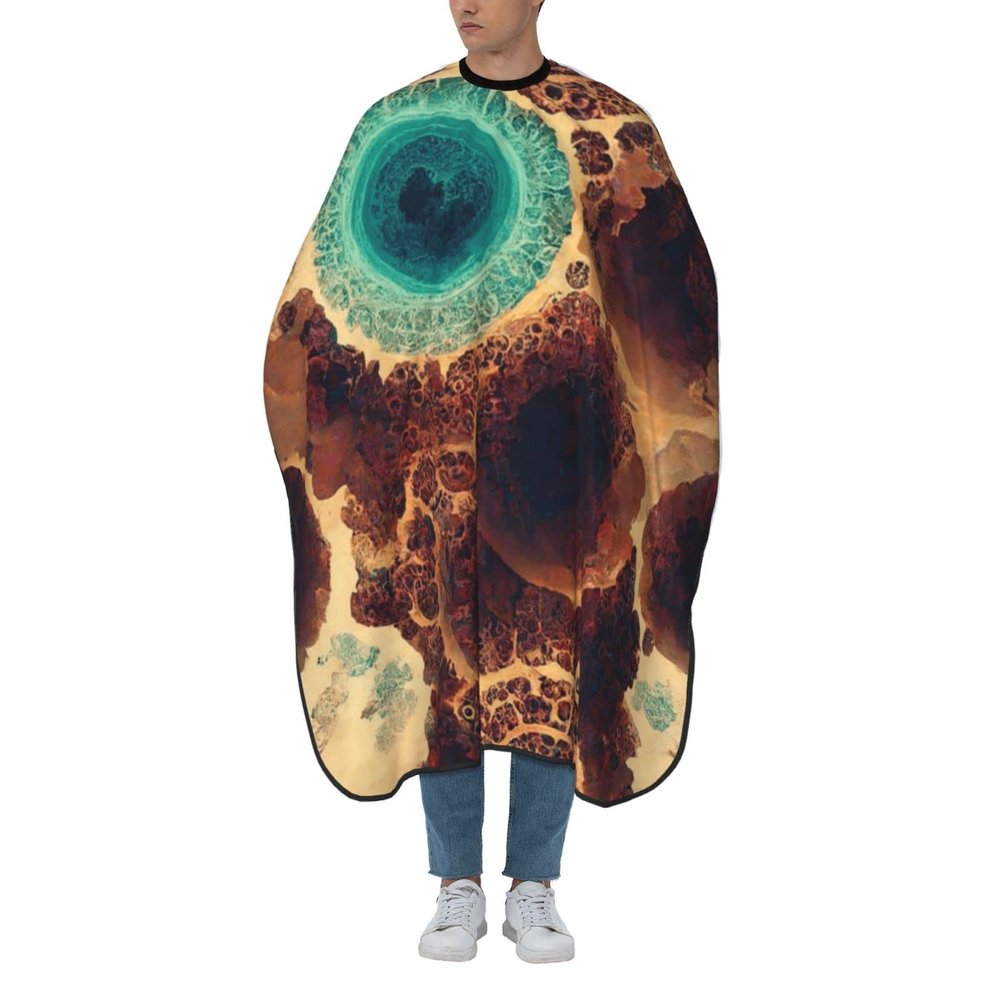 BZAXXQI Mandala With Blue Hair Cutting Cape,Barber Cape Unisex Hair Cutting Cape Hair Cutting Accessories 66x55 Inch