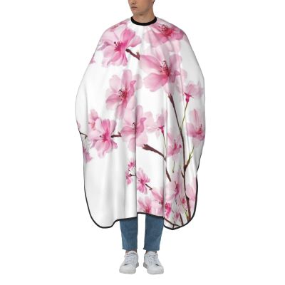 BZAXXQI Cherry Blossom Hair Cutting Cape,Barber Cape Unisex Hair Cutting Cape Hair Cutting Accessories 66x55 Inch