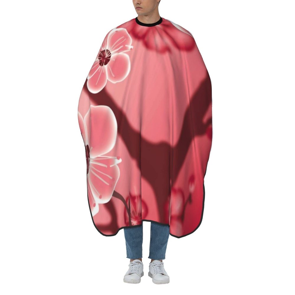 BZAXXQI Blossom Hair Cutting Cape,Barber Cape Unisex Hair Cutting Cape Hair Cutting Accessories 66x55 Inch