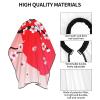 BZAXXQI Pink Cherry Blossom Sunset Hair Cutting Cape,Barber Cape Unisex Hair Cutting Cape Hair Cutting Accessories 66x55 Inch view 4