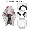 BZAXXQI Roses Deer And Flowers Hair Cutting Cape,Barber Cape Unisex Hair Cutting Cape Hair Cutting Accessories 66x55 Inch view 4