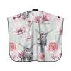 BZAXXQI Deer Floral Hair Cutting Cape,Barber Cape Unisex Hair Cutting Cape Hair Cutting Accessories 66x55 Inch view 2