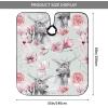 BZAXXQI Deer Floral Hair Cutting Cape,Barber Cape Unisex Hair Cutting Cape Hair Cutting Accessories 66x55 Inch view 3