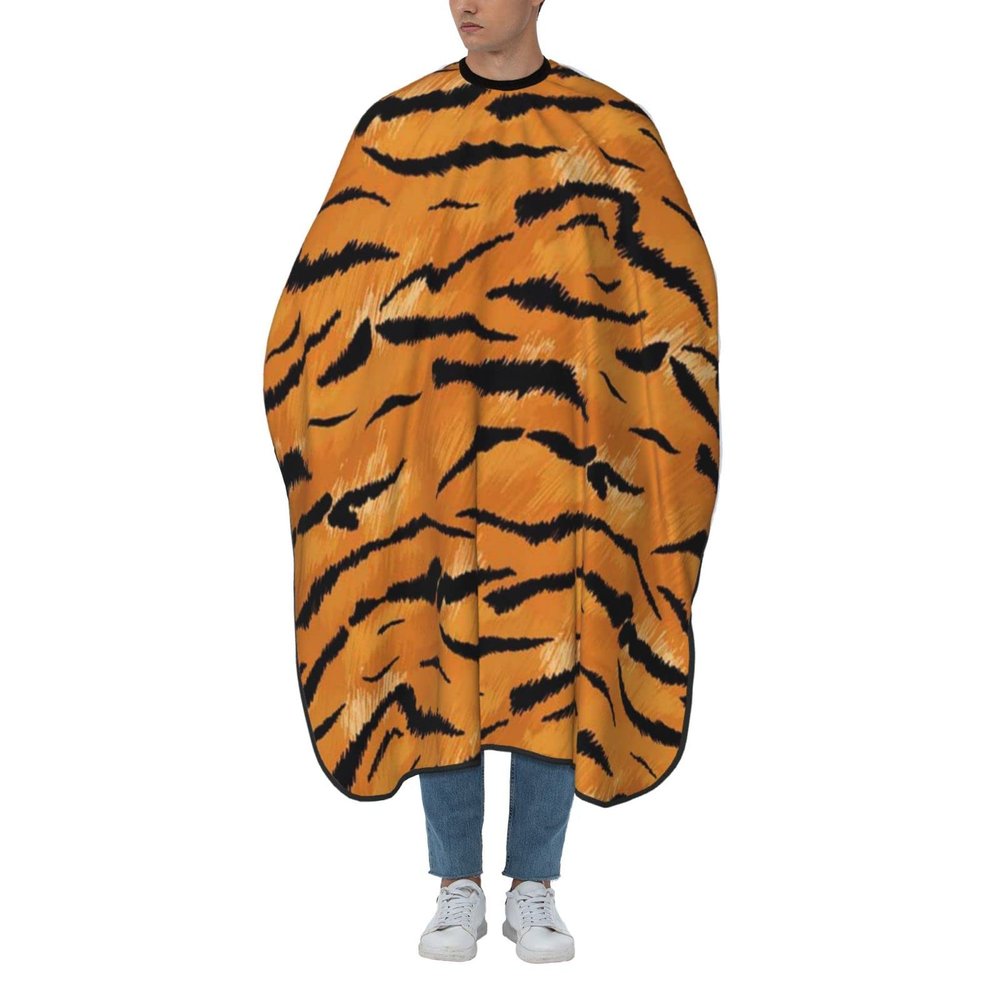 BZAXXQI Tiger Hair Cutting Cape,Barber Cape Unisex Hair Cutting Cape Hair Cutting Accessories 66x55 Inch