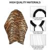 BZAXXQI Tiger Animal Print Hair Cutting Cape,Barber Cape Unisex Hair Cutting Cape Hair Cutting Accessories 66x55 Inch view 4