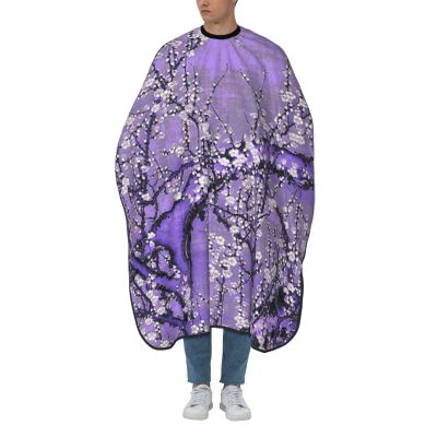 BZAXXQI Cherry Blossom Hair Cutting Cape,Barber Cape Unisex Hair Cutting Cape Hair Cutting Accessories 66x55 Inch