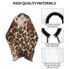 BZAXXQI Cowhide With Leopard Print Hair Cutting Cape,Barber Cape Unisex Hair Cutting Cape Hair Cutting Accessories 66x55 Inch view 4