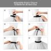 BZAXXQI White Tiger Print Hair Cutting Cape,Barber Cape Unisex Hair Cutting Cape Hair Cutting Accessories 66x55 Inch view 4