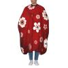 BZAXXQI Red Cherry Blossom Hair Cutting Cape,Barber Cape Unisex Hair Cutting Cape Hair Cutting Accessories 66x55 Inch view 1
