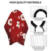 BZAXXQI Red Cherry Blossom Hair Cutting Cape,Barber Cape Unisex Hair Cutting Cape Hair Cutting Accessories 66x55 Inch view 4