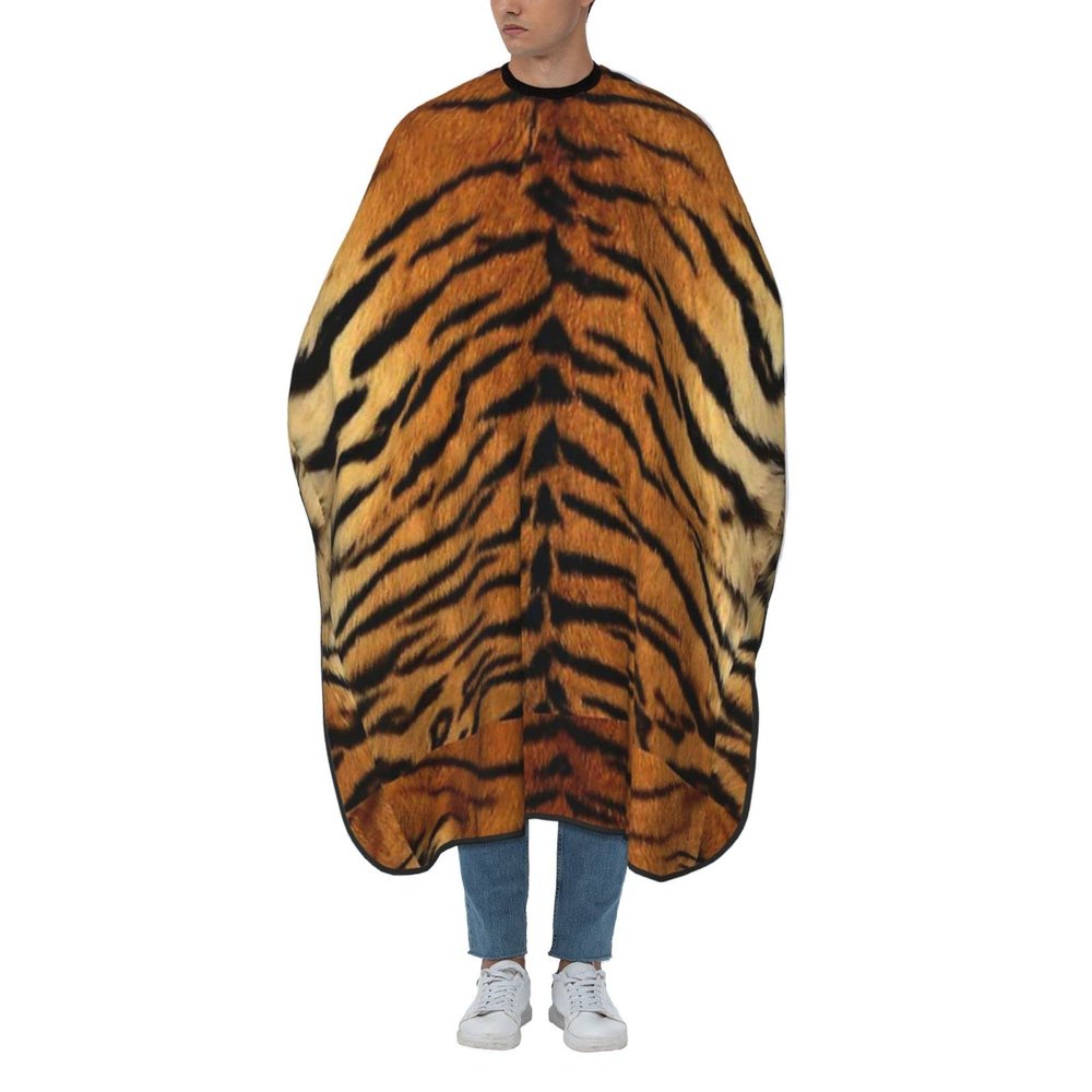 BZAXXQI Tiger Pattern Hair Cutting Cape,Barber Cape Unisex Hair Cutting Cape Hair Cutting Accessories 66x55 Inch