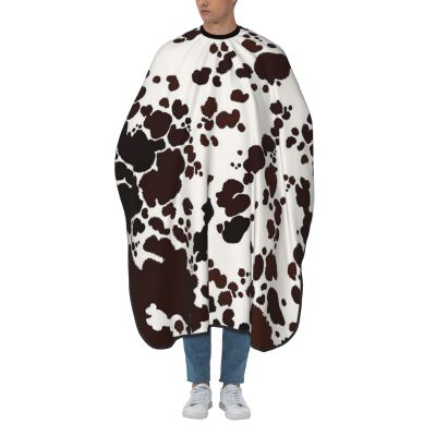 BZAXXQI Cowhide Cow Print Hair Cutting Cape,Barber Cape Unisex Hair Cutting Cape Hair Cutting Accessories 66x55 Inch