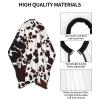 BZAXXQI Cowhide Cow Print Hair Cutting Cape,Barber Cape Unisex Hair Cutting Cape Hair Cutting Accessories 66x55 Inch view 4