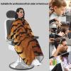 BZAXXQI Tiger Print Hair Cutting Cape,Barber Cape Unisex Hair Cutting Cape Hair Cutting Accessories 66x55 Inch view 4