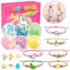 Bath Bombs for Kids with Surprise Inside 6 Large Organic Bubble Kids Bath Bomb with Bracelets and Rings Toys Safe and Natural bathbombs Easter Gifts for 4 5 6 7 8 9 Years Old Girls Birthday Christmas view 1
