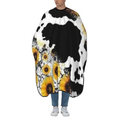 BZAXXQI Cows And Sunflowers Hair Cutting Cape,Barber Cape Unisex Hair Cutting Cape Hair Cutting Accessories 66x55 Inch