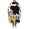 BZAXXQI Cows And Sunflowers Hair Cutting Cape,Barber Cape Unisex Hair Cutting Cape Hair Cutting Accessories 66x55 Inch view 1